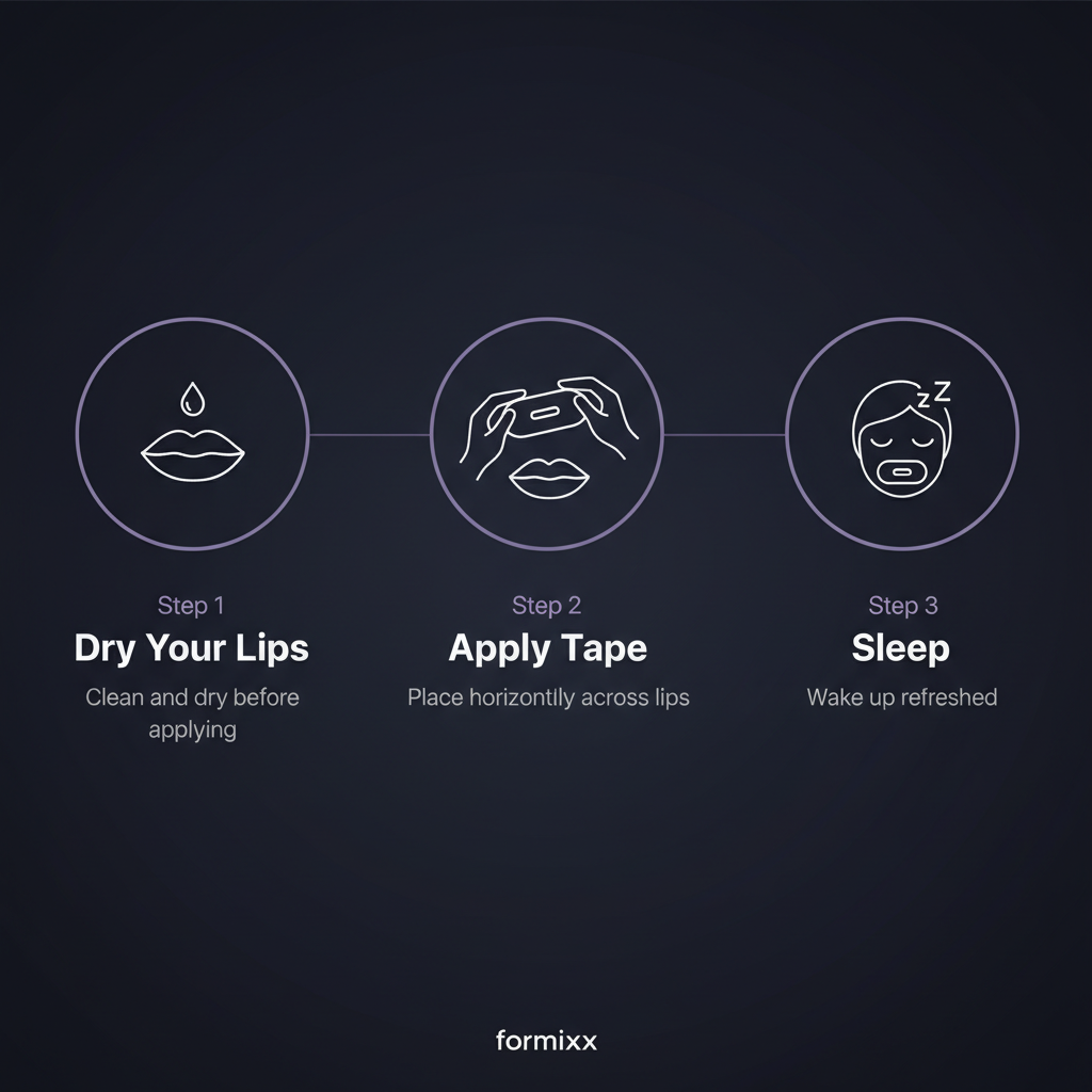 Formixx Sleep Tape (30 Pack) – Easy to Remove, Soft on Skin, Latex Free