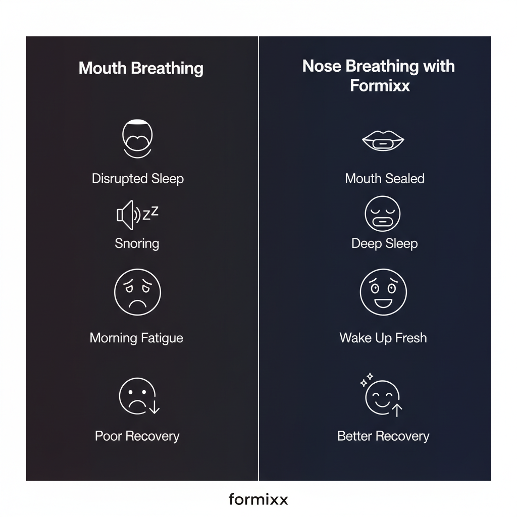 Formixx Sleep Tape (30 Pack) – Easy to Remove, Soft on Skin, Latex Free